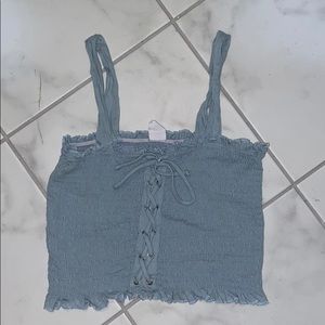 smocked tank top